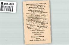 74638 W7112 Waldenburg , Württ Vignette Wappen