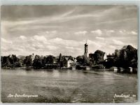 82402 W8124 Seeshaupt Foto AK Panorama des Ortes mit der Pfarrkirche St. Michael Fotograf Angelo Zannantonio