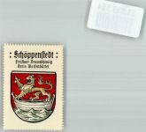 38154 W3308 Schöppenstedt Vignette Wappenmarke Kaffee Hag