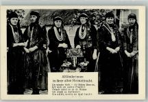 21635 W2155 Jork , Niederelbe Foto AK Tracht Altländerinnen