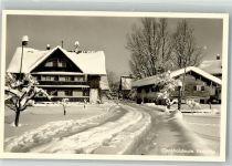 88316 W7972 Großholzleute Foto AK Dorfpartie Winter