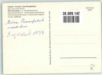 57629 W5239 Steinebach a d Wied Foto AK Pension zum Wiedbachtal Schwimmbad