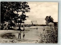17375 O2111 Mönkebude 1969 Foto AK Schwimmbad Strand
