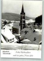 78147 W7741 Vöhrenbach Foto AK Kirche Winter Weihnacht Neujahr