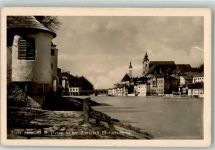 4400 Steyr Foto AK Michaeler- Kirche Partie an der Enns