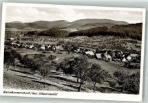 77736 W7615 Unterharmersbach Foto AK Panorama des Ortes Fotograf Müller