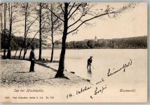 10115 W1000 Grunewald Foto AK See bei Hundekehle