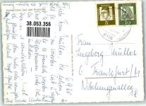 82438 W8116 Eschenlohe , Loisach Foto AK Panorama des Ortes mit Alp- und Zugspitze