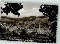 77876 W7594 Kappelrodeck Foto AK Panorama des Ortes mit Kirche St. Nikolaus