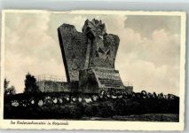 27726 W2862 Worpswede 1955 Gebrauchsspuren Denkmal Niedersachsenstein