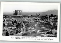 Korinth Corinth Foto AK Denkmal Temple de Apollon