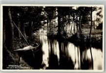 03222 O7543 Lübbenau Foto AK An der Wotschofska Spreekahn