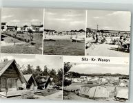 17214 O2061 Silz , Meckl Foto AK Pension Bungalow-Dorf Schwimmbad Strand Zeltplatz- Gasthaus