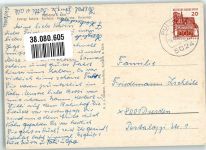 50259 W5024 Pulheim Foto AK Rathaus Denkmal Schule Kath. Kirche