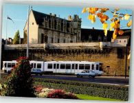 44000 Nantes Foto AK Straßenbahn Schloss des Ducs de Bretagne
