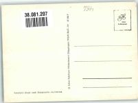 73333 W7344 Gingen an der Fils Foto AK Kirche Brunnen Fliegeraufnahme