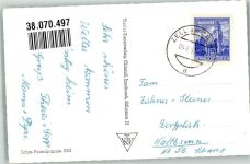 6280 Zell am Ziller 1960 Foto AK Kirche Eisenbahn Bahnhof