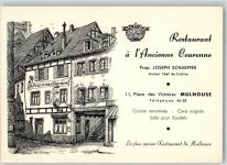 67350 Mulhausen Mühlhausen - Gasthaus a l´Ancienne Couronne sign. Klippstiehl