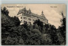 07646 O6540 Stadtroda 1917 Gebrauchsspuren Neue Schule Roda Sachsen-Anhalt