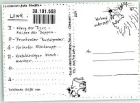 sign. Bromberg Anke Löwe Edgar Künstlerkarte