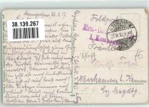 39291 O3271 Altengrabow 1917 Gebrauchsspuren Kaserne Truppenübungsplatz Kommandantur Feldpost WK I