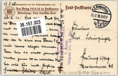 Aus der Schlacht v. Zamosc 30.8.1914 K.D. Feldposexp. d. 111. Inf. Div. Hoffmann, A. 1916 Künstlerkarte