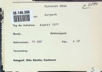 27472 W2190 Döse FOTO KEINE AK Foto montiert auf Karton Kurpark