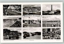 26548 W2982 Norderney - Fliegeraufnahme Leuchtturm Schwimmbad Strand Kurhaus