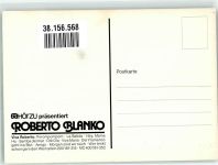 Portrait des Sängers Roberto Blanco mit Autogramm Schlagersänger Foto AK
