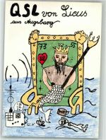 W8900 Augsburg , Bay CB-Station Licus Neptun Qsl-Karte