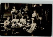 beim Essen 27.3.1916 Soldat Privatfoto AK