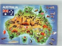 Sydney Foto AK Landkarte Australien