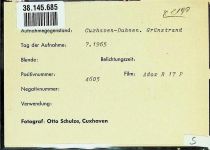 27472 W2190 Duhnen FOTO KEINE AK Foto montiert auf Karton Grünstrand Fotograf Otto Schulze