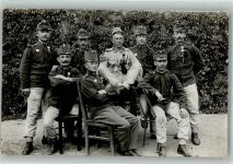 Gruppenaufnahme von Landsern in Uniform WK I Militär Österreich Privatfoto AK