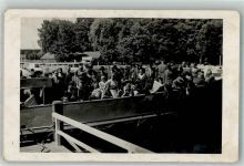 10115 W1000 Friedenau Foto AK Kraft durch Freude Reisegruppe an Bord eines Fahrgastschiffes Ort lt. Fotograf Robert Grimm