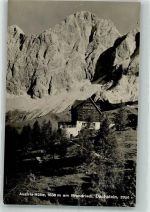 Austriahütte Foto AK Hüttenstempel