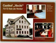 72160 W7240 Sulz am Neckar Foto AK Gasthaus Hecht Obere Hauptstraße 24