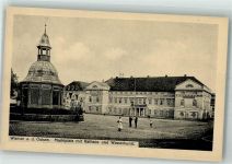 23966 O2400 Wismar , Meckl - Marktplatz Wasserkunst Rathaus