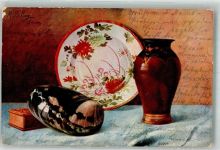 Teller Vase Porzellan 1906