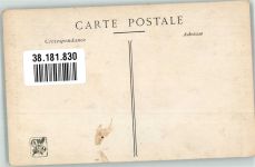 sign. Brispot Henri Das Unterkunftsticket SPA Striche a. d. Bildseite Bischof Künstlerkarte
