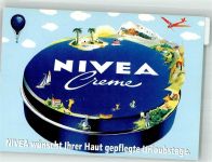 Nivea-Creme Ballon Fahrrad Segelflugzeug Werbung Kosmetik Werbe AK