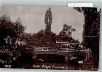 Colchester 1908 Foto AK Straßenbahn North Bridge