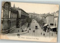 30000 Nimes Foto AK Gasthaus Boulevard Victor Hugo Straßenbahn