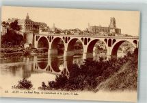 Albi Pont Neuf Die Chathedrale u. das Lycee Brücke