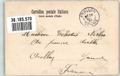 10100 Torino Turin 1904 Foto AK Kirche Chiesa della Consolata Briefmarke Bildseite