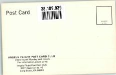 Los Angeles Lithographie Angels Flight Post Card Club Bergbahn