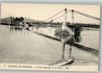 49350 Gennes Foto AK Brücke über die Loire