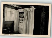 O8000 Dresden Foto Bertha Zillessen Wendisches Wöchnerinnenbett Landesmuseum f. Sächs. Volkskunst Innenarchitektur