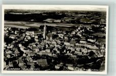 84307 W8330 Eggenfelden Foto AK Fliegeraufnahme Kirche