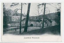 Berlin Wilmersdorf, Grunewald mit Blick a.d. Jagdschloss. ungelaufen frühe Karte, da Anschriftseite noch ungeteilt. Albumabdrücke an den Ecken sonst gut erhalten